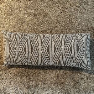 Grey Design Lumbar Pillow